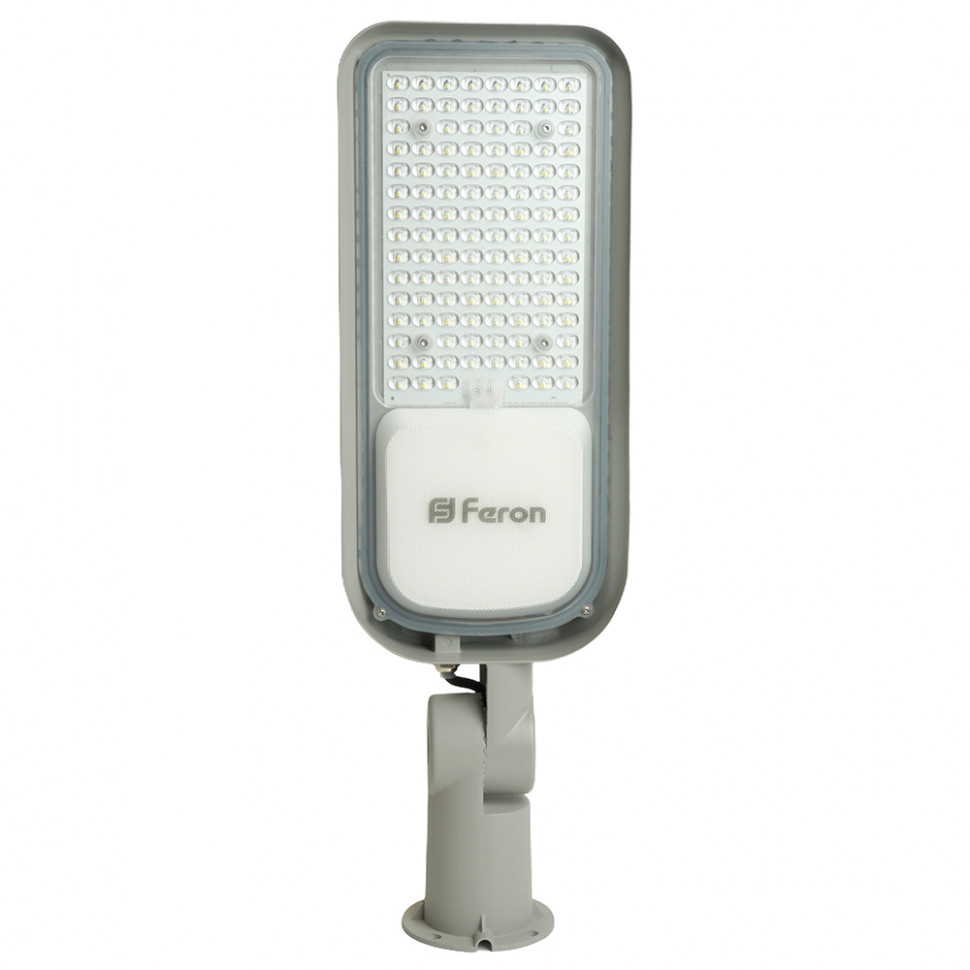 Светодиодный уличный консольный светильник Feron SP3060 100W 6400K 100-265V/50Hz, серый, артикул FERON 48687