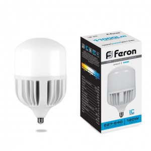 38197 Лампа светодиодная Feron LB-65 E27-E40 120W холодный свет (6400K) Лампа светодиодная Feron LB-65 E27-E40 120W холодный свет (6400K)