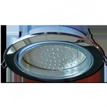 Встраиваемый потолочный светильник Ecola GX70-H5  хром  53x151
