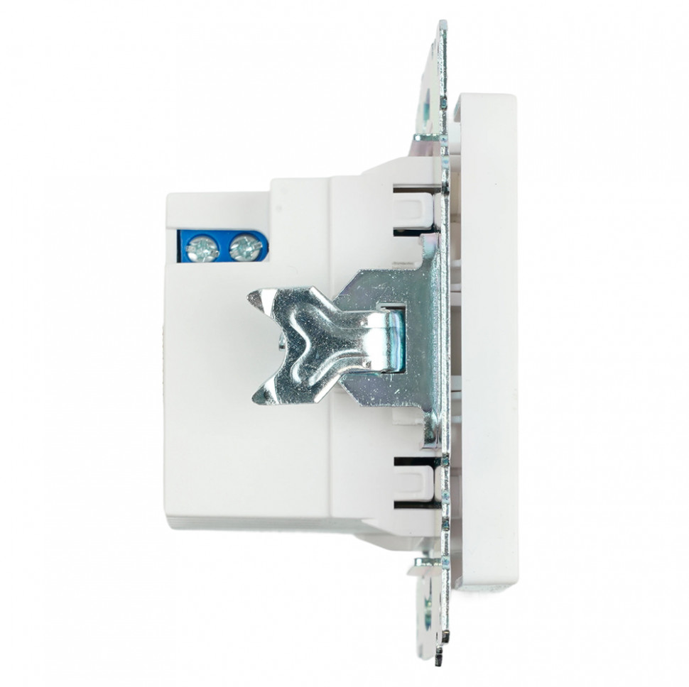Розетка USB 2-местная + type C (механизм), STEKKER GLS10-7116-01, 250В, 3А, max 20W, серия Катрин, белый, артикул STEKKER 50051