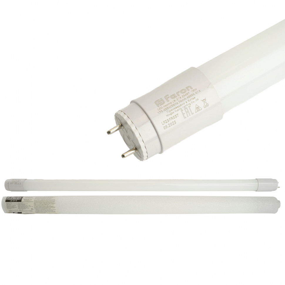 Лампа светодиодная Feron LB-213 G13 10W 175-265V 4000K 0,6м, артикул FERON 25497