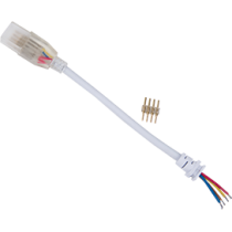 Ecola LED strip 220V connector кабель RGB 150мм с муфтой и разъемом IP68 для ленты RGB 14x7