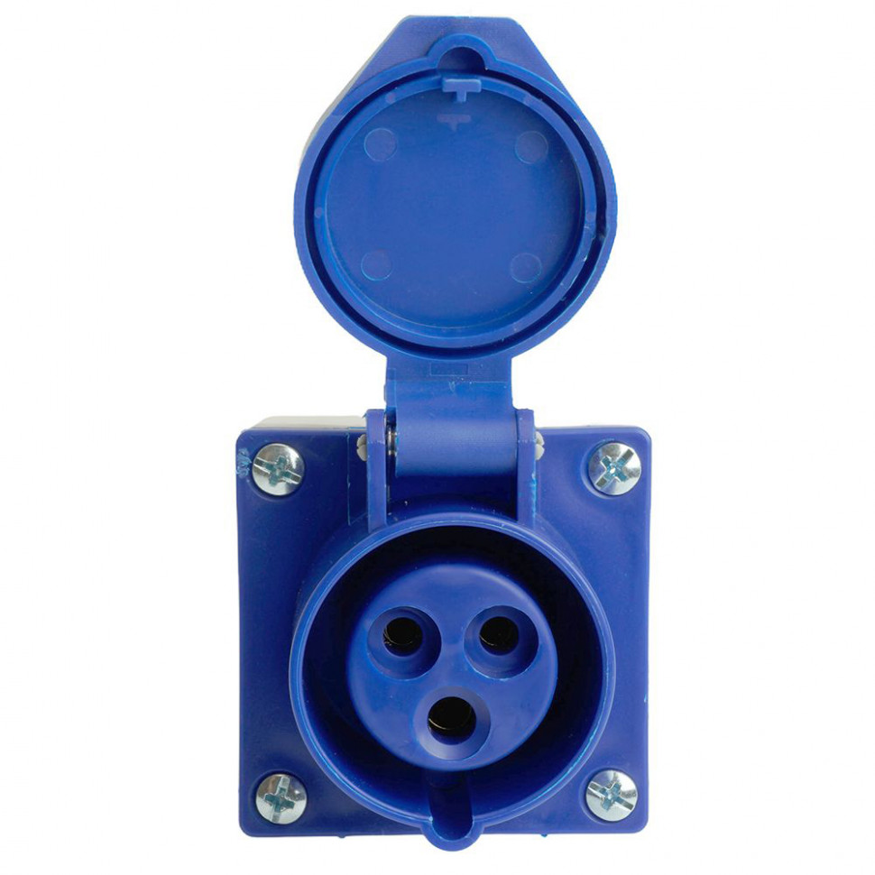 Розетка стационарная ST-113 16А 220В 2P+PE IP44, RST16-113-44, Stekker, артикул STEKKER 49432