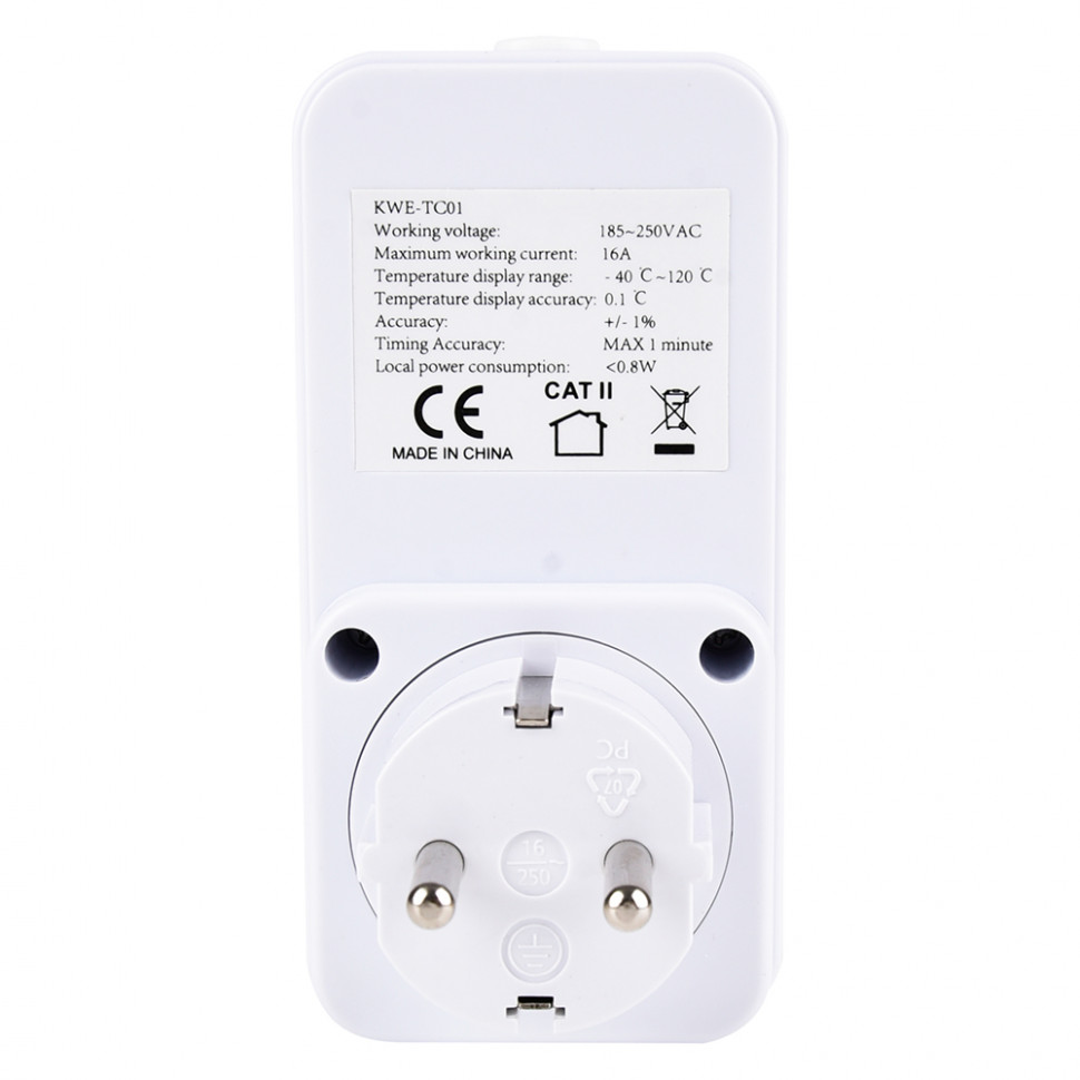 Розетка с таймером Feron TM27 электронная мощность 3600W/16A, артикул FERON 48972