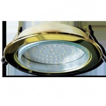 Встраиваемый потолочный светильник Ecola GX70-H5  золото  53x151