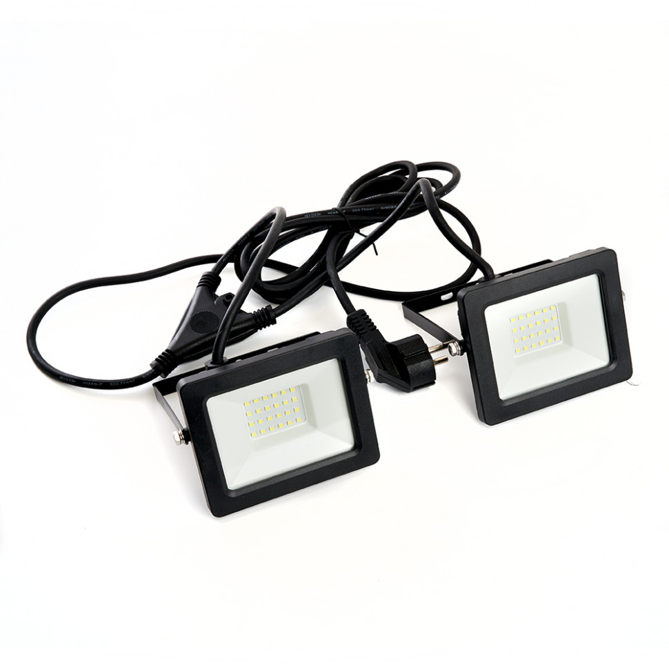 Светодиодный прожектор Feron LL-502 на штативе IP65 2*30W 6400K, артикул FERON 29567