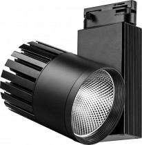 Трековый светодиодный cветильник Feron AL105 на шинопровод 30 ваттдневной свет (4000К), 35 градусов, черный