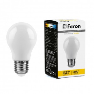38266 Лампа светодиодная Feron LB-375 3W E27 А50 теплый свет (2700K) Лампа светодиодная Feron LB-375 3W E27 А50 теплый свет (2700K)