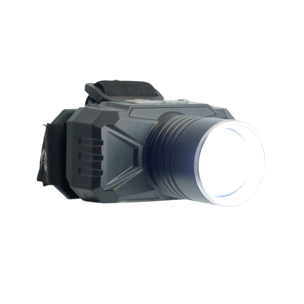 Фонарь налобный FERON TH2314 c аккумулятором 20W, 2500mAh IP44, USB type-C, Алюминий, артикул FERON 51621