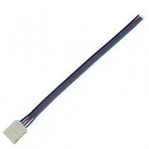 Соединительный кабель Ecola LED strip connector  с одним 4-х конт. зажимным разъемом 10mm 15 см 1шт.