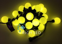 Гирлянда большие шарики, 5м, желтая, 220В Rich LED