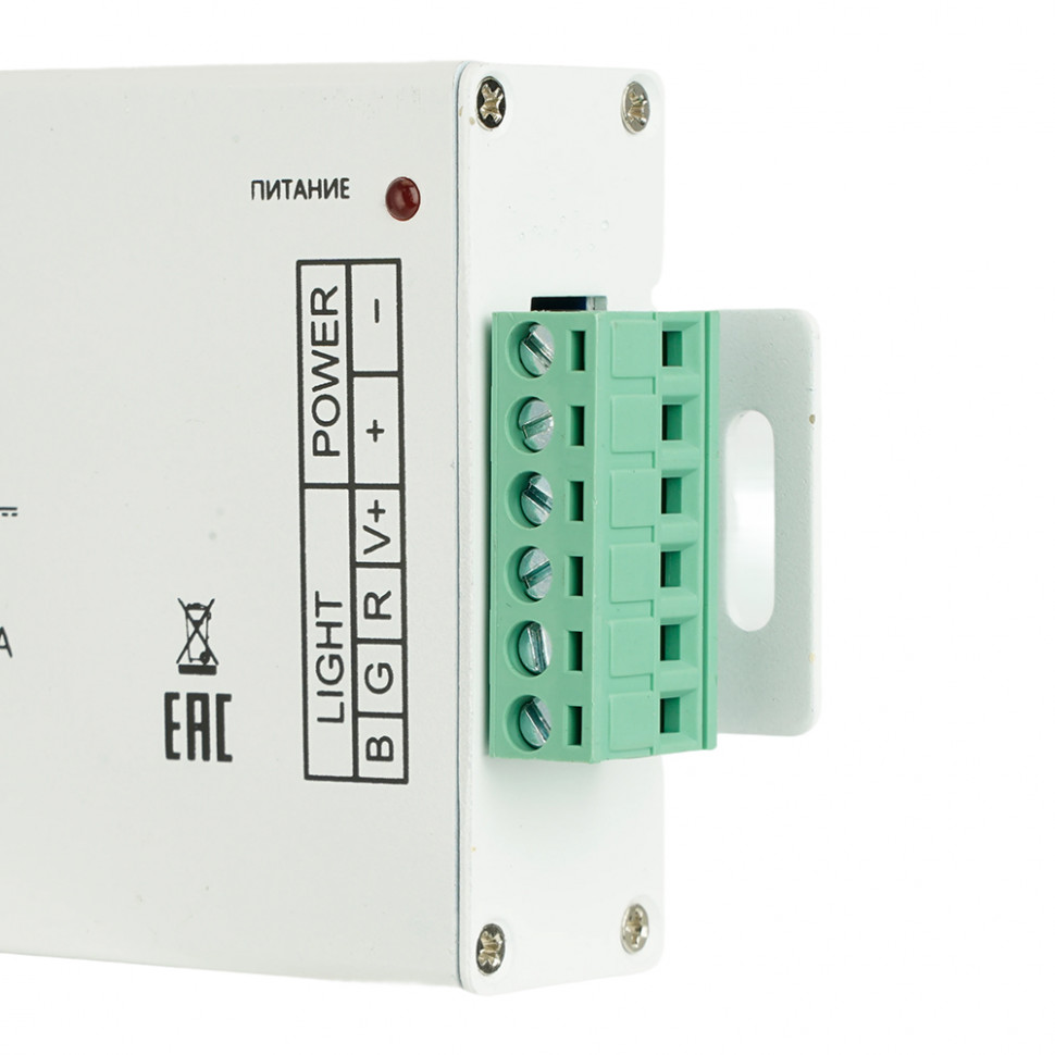 Контроллер для светодиодной ленты с П/У белый, 12-24V, LD56, артикул FERON 21558