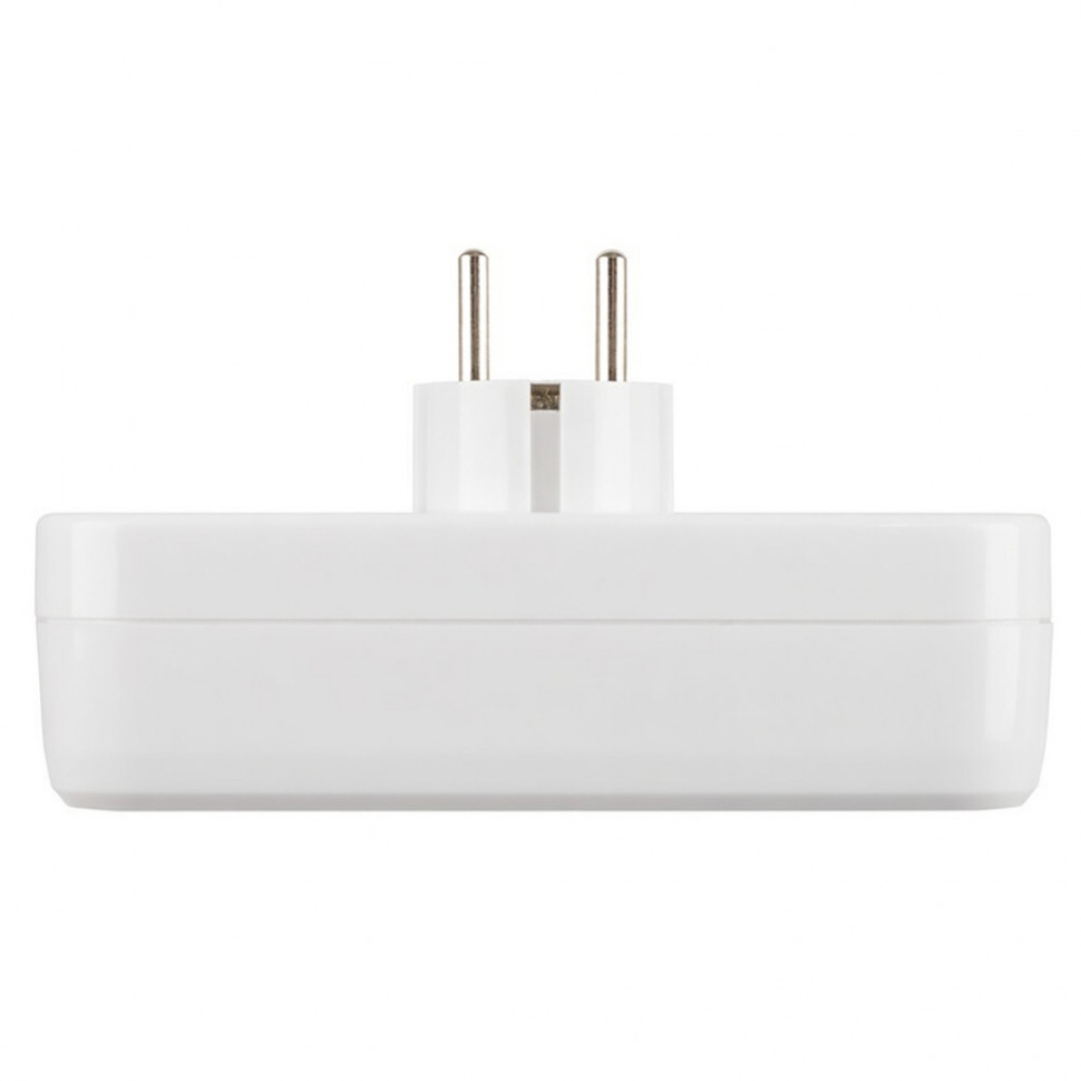 Разветвитель сетевой 3-местный с/з STEKKER ADP16-23-20, 250V, 16A, ABS пластик, белый, артикул STEKKER 39024