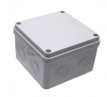 Коробка разветвительная STEKKER 85х85х50 мм , 7 вводов, IP65, светло-серая, EBX30-02-54