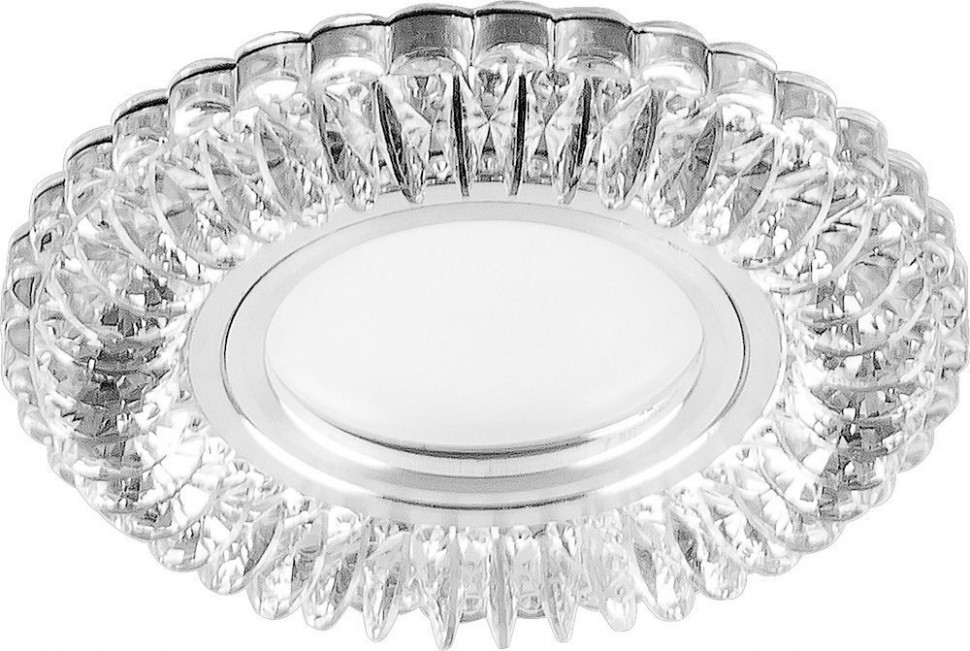 Светильник встраиваемый с белой LED подсветкой Feron CD904 потолочный MR16 G5.3 прозрачный, артикул FERON 28977