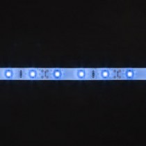 Лента светодиодная, 60SMD(3528)/m 4.8W/m 12V 1m синий на белом, LS604