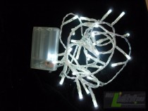 Гирлянда на батарейках светодиодная нить, длина 1 метр ,белый свет, CL301
