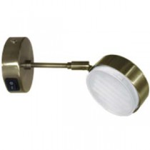 Светильник Ecola GX53 FT4173 cветильник поворотный на среднем кроншт. черненая бронза 210x80