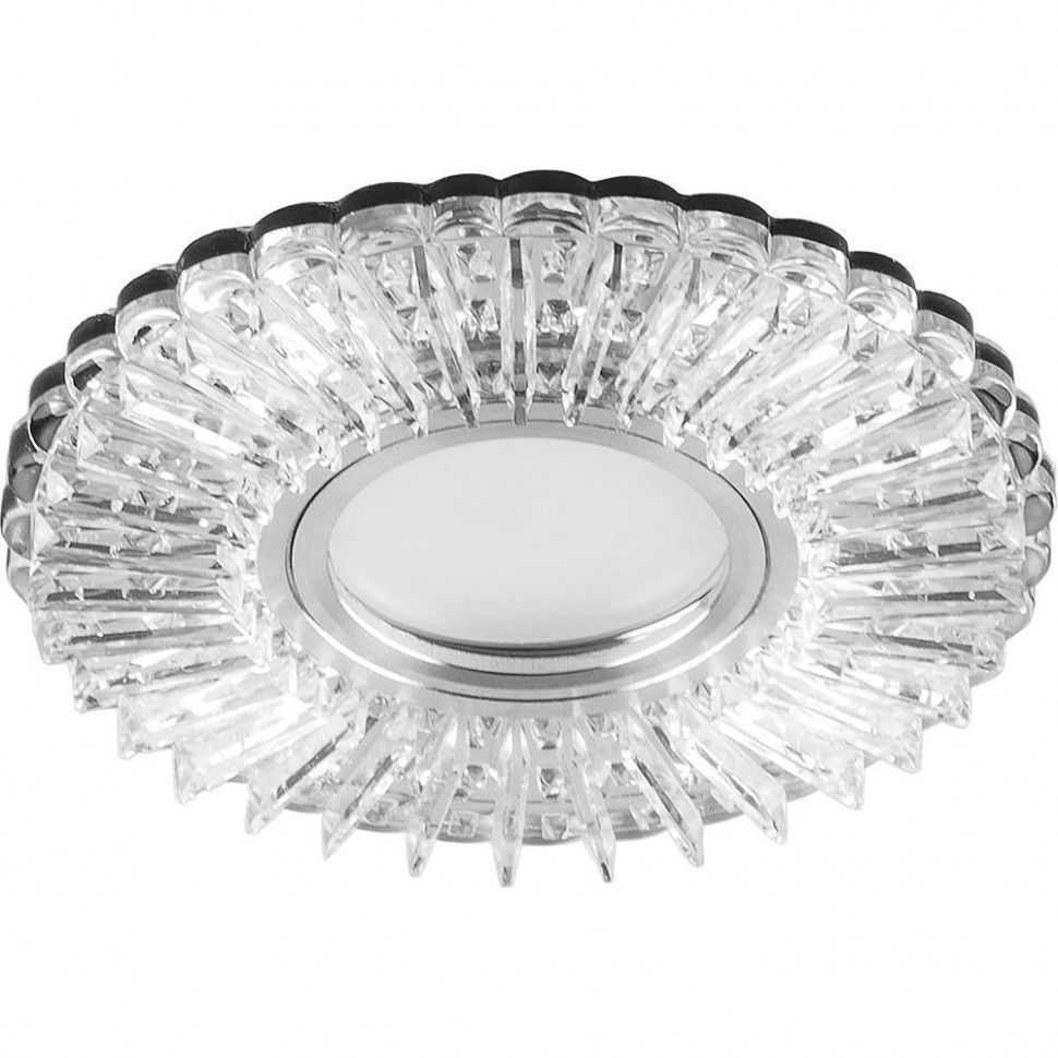 Светильник встраиваемый с белой LED подсветкой Feron CD900 потолочный MR16 G5.3 белый, артикул FERON 28843
