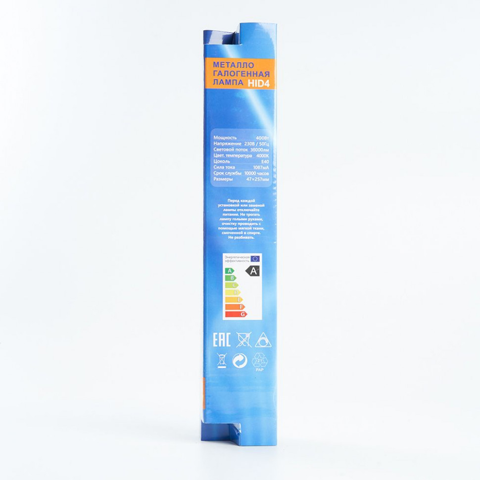 Лампа металлогалогенная Feron HID4 E40 400W 230V 4000K, артикул FERON 05018