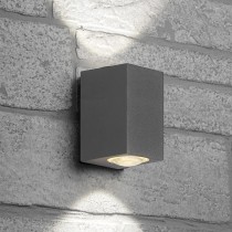 Светильник уличный светодиодный Feron DH055 Бостон на стену 2х5W теплый свет (3000K) серый