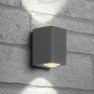48489 Светильник уличный светодиодный Feron DH055 Бостон на стену 2х5W теплый свет (3000K) серый - 48489 Светильник уличный светодиодный Feron DH055 Бостон на стену 2х5W теплый свет (3000K) серый