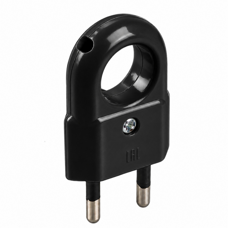 Вилка STEKKER PPG10-45-201  прямая без заземления, ABS пластик 250В, 10A, IP20, белая, артикул STEKKER 50797