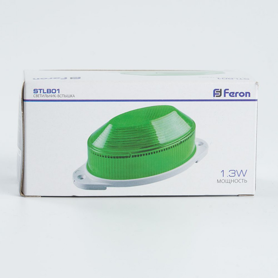 Cветильник-вспышка (стробы), 18LED 1,3W, зеленый STLB01, артикул FERON 29897