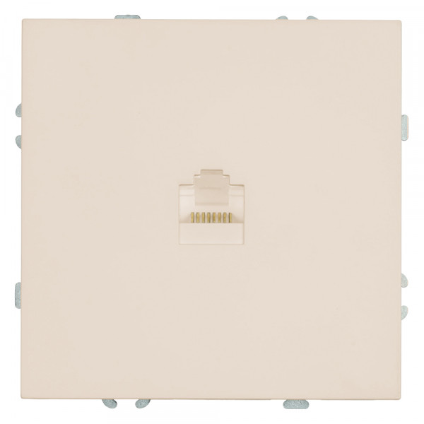 Розетка компьютерная 1-местная RJ-45 (механизм), серия Эмили, RST00-5117-08, кашемир, soft touch