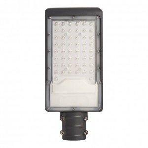 Светодиодный уличный консольный светильник Feron 50W холодный свет (6400К) серый SP3032 32577 