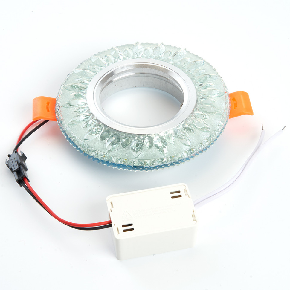 Светильник встраиваемый с белой LED подсветкой Feron CD903 потолочный MR16 G5.3 белый, артикул FERON 28846