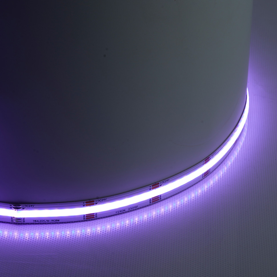 Лента светодиодная  784SMD(2110)/ 19Вт/м 24V 5000*12*2.3мм RGB+3000К, IP20, LS537 FERON, артикул FERON 53333