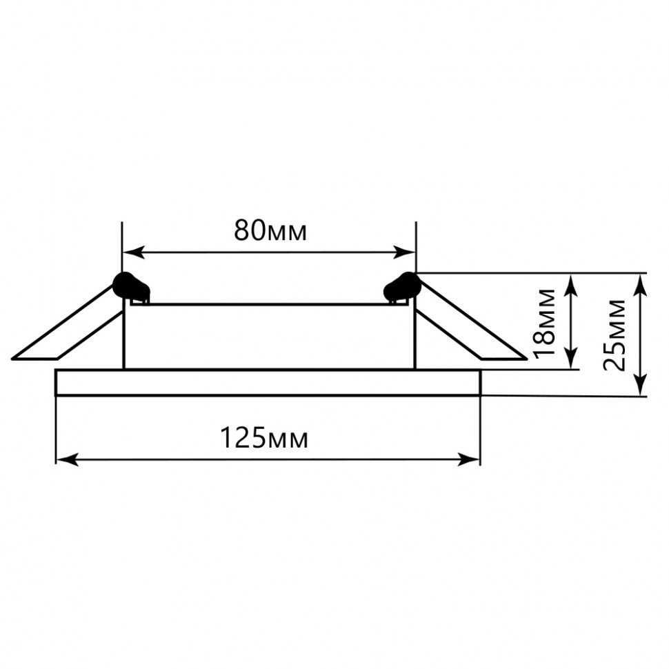 Светильник встраиваемый с белой LED подсветкой Feron CD5023 потолочный GX53 без лампы, матовый, артикул FERON 40522