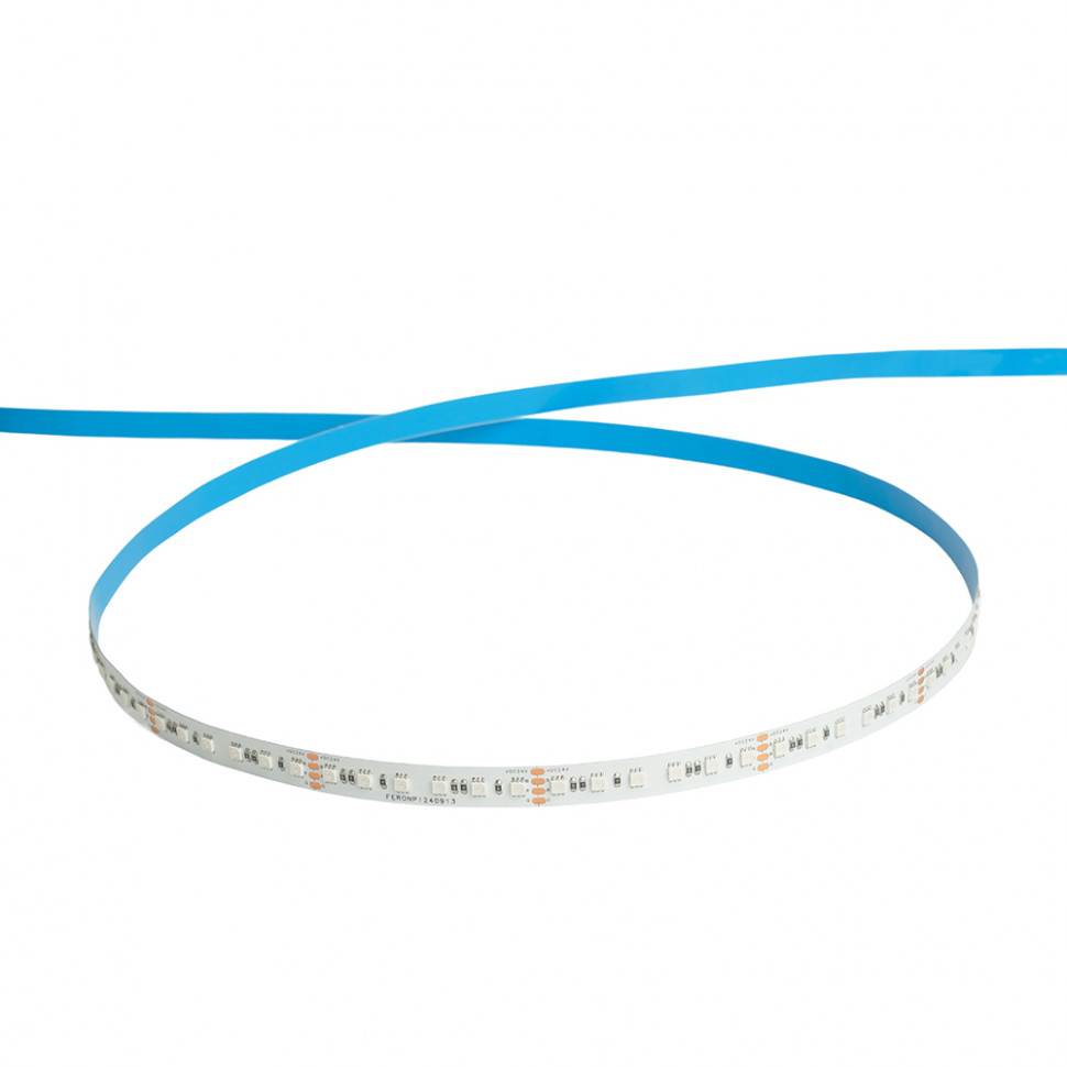 Светодиодная LED лента Feron LS501, 120SMD(3535)/м 11Вт/м 24V 5000*10*1.5мм RGB IP20, артикул FERON 51823