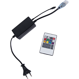 CR161KESB Ecola LED strip 220V RGB IR controller 1000W 4,5A для ленты 220V 16x8 IP68 с инфракрасным пультом 