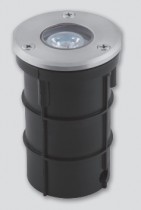 Тротуарный светодиодный светильник  ЛЮКС, 1W 3000K AC230V D62*H100мм IP67, SP4313