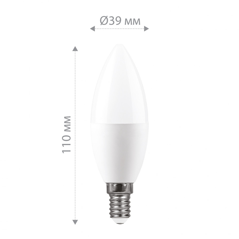 Лампа светодиодная Feron LB-980 Свеча E14 15W 175-265V 4000K, артикул FERON 52073