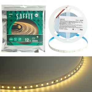 55240 Светодиодная лента SAFFIT SST02 12V 9,6W/м 5м 120SMD(2835)/м IP20 теплый свет (3000K) Светодиодная лента SAFFIT SST02 12V 9,6W/м 5м 120SMD(2835)/м IP20 теплый свет (3000K)