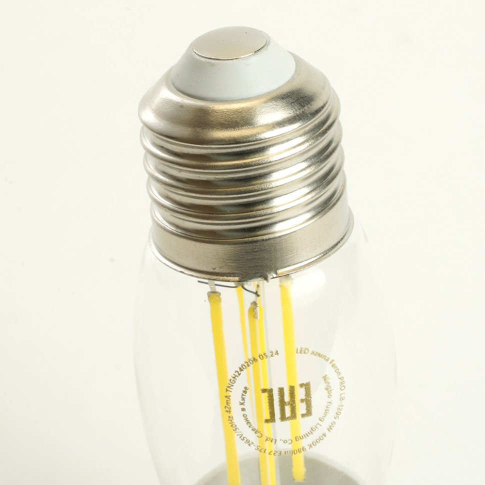 Лампа светодиодная Feron.PRO LB-1208 Свеча E27 1320LM 8W 175-265V 6400K, артикул FERON 51243