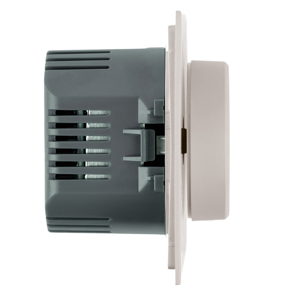 Выключатель диммирующий (механизм), STEKKER, 250В, 1200W, серия Мия, RSW10-3106-08, пудровый жемчуг, артикул STEKKER 50567