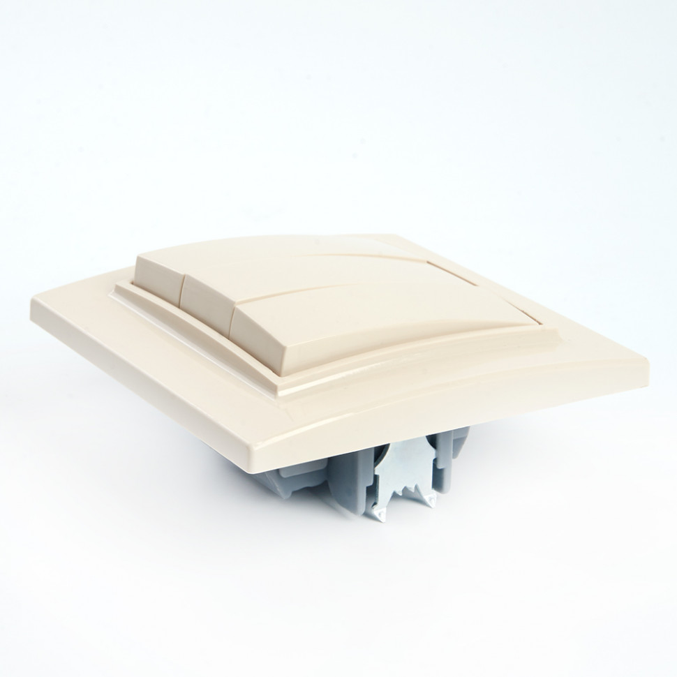 Выключатель 3-клавишный STEKKER  PSW10-9007-02, 250В, 10А, серия Эрна, слоновая кость, артикул STEKKER 39923