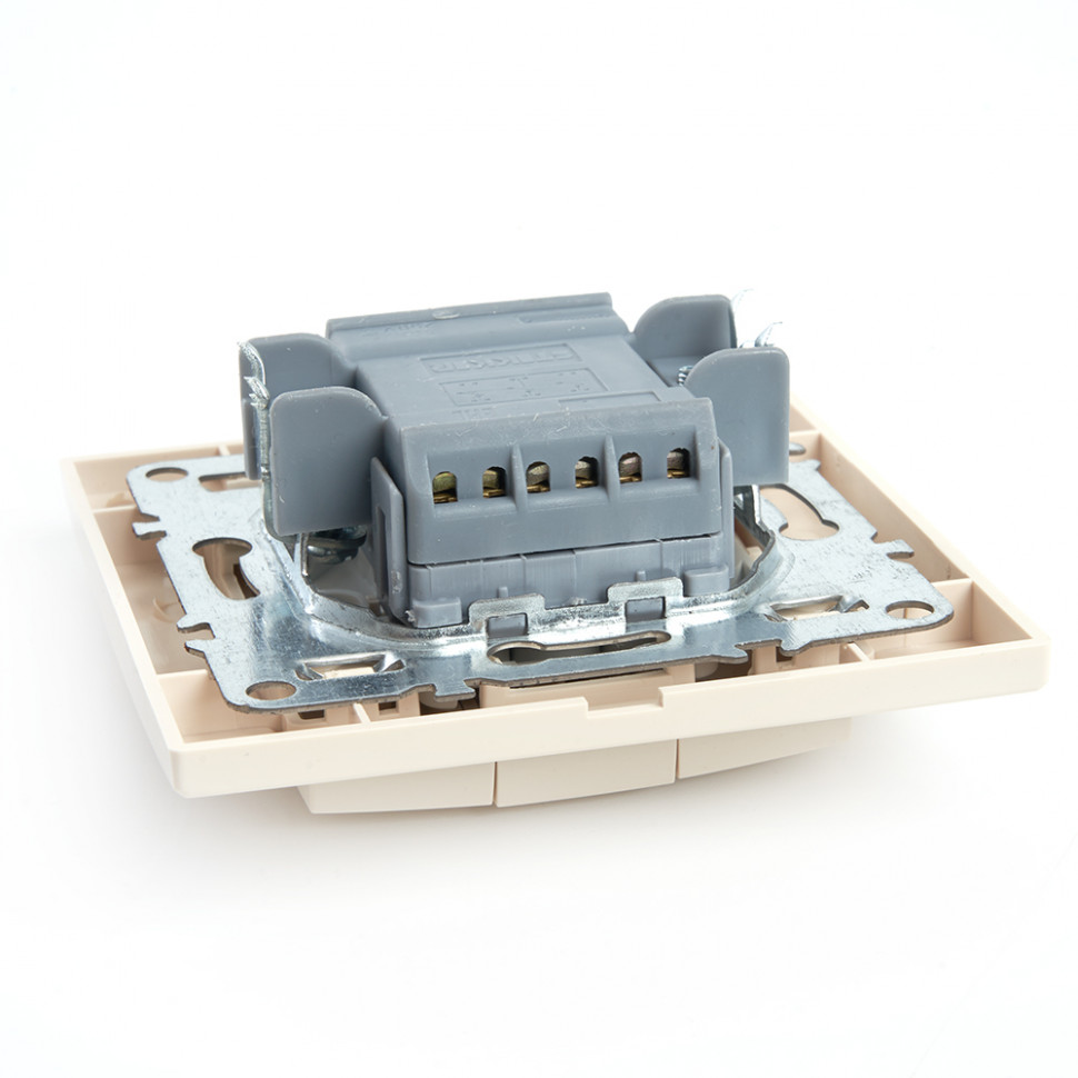 Выключатель 3-клавишный STEKKER  PSW10-9007-02, 250В, 10А, серия Эрна, слоновая кость, артикул STEKKER 39923