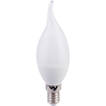 Лампа светодиодная Ecola candle LED 6,0W 220V E14 2700K свеча на ветру (композит 118x37)