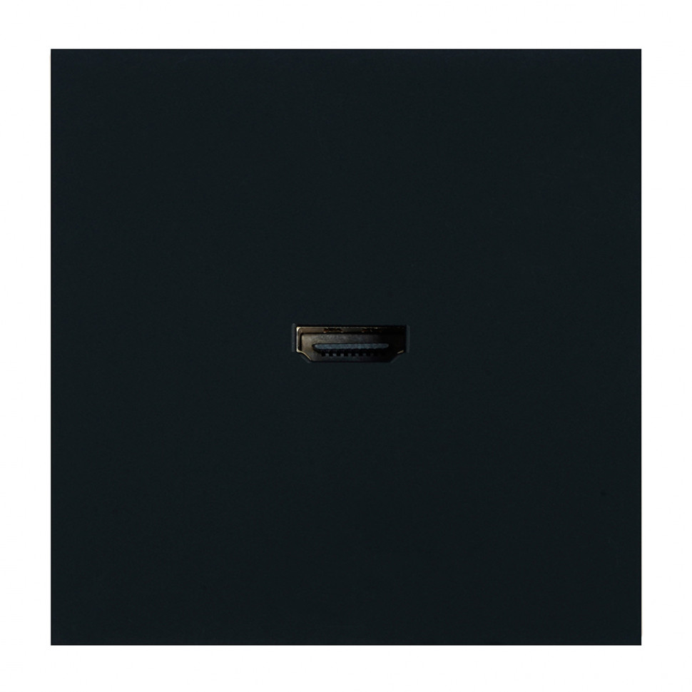 Розетка HDMI 2.0 Type A (механизм), STEKKER, серия Мия, RST00-3118-05, черный бархат, артикул STEKKER 50828