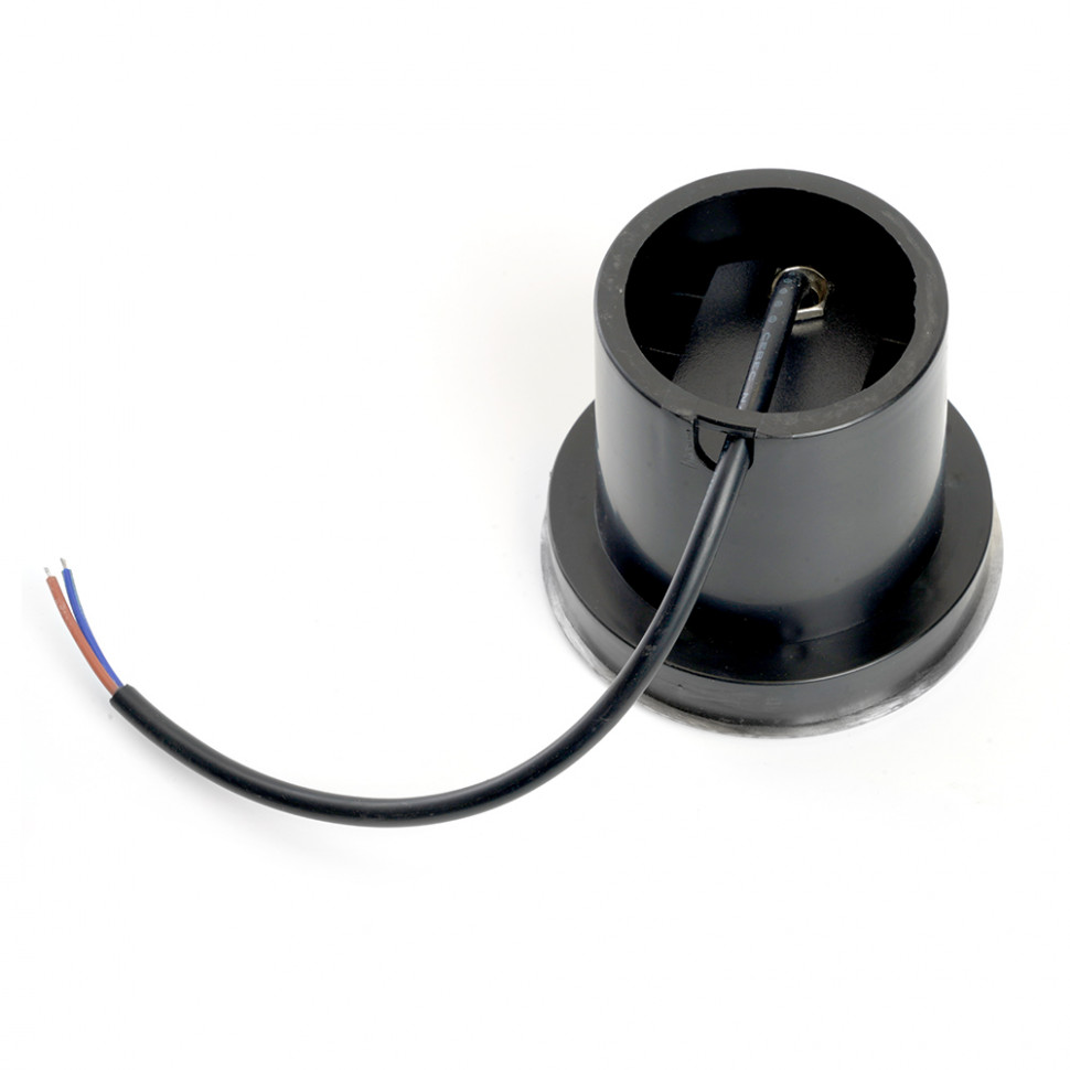 Светодиодный светильник тротуарный (грунтовый) Feron SP2801, 3W, AC/DC12-24V, низковольтный, 4000К, черный,100*H80mm, вн.диаметр: 70mm, IP67, артикул FERON 48345