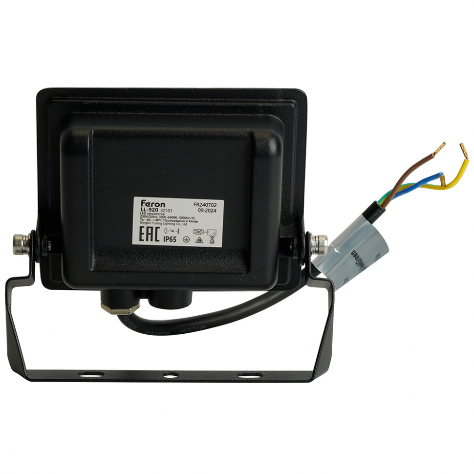 Светодиодный прожектор Feron LL-920 IP65 30W 6400K, артикул FERON 32101
