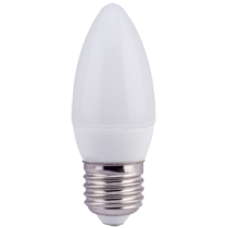 Лампа светодиодная Ecola candle LED 6,0W 220V E27 4000K свеча (композит) 101x37