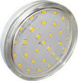 Лампа Ecola Light GX53 LED  6,0W Tablet 220V 2800K 27x75 прозрачное стекло 30000h T5TW60ELC 