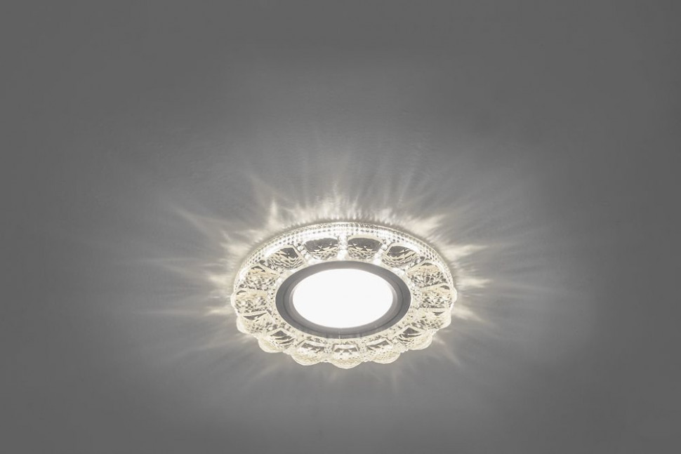 Светильник встраиваемый с белой LED подсветкой Feron CD912 потолочный MR16 G5.3 прозрачный, артикул FERON 28919