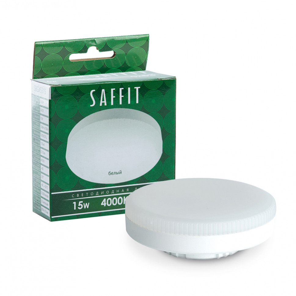 Лампа светодиодная SAFFIT SBGX5315 GX53 15W 230V 4000K, артикул SAFFIT 55192